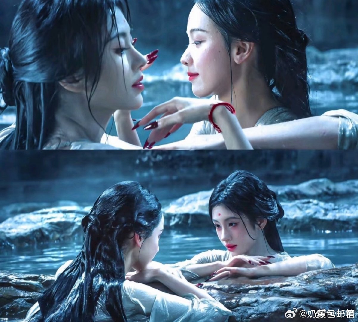 月鳞绮纪有神性的一幕双美女同框对我们的眼睛特别友好。