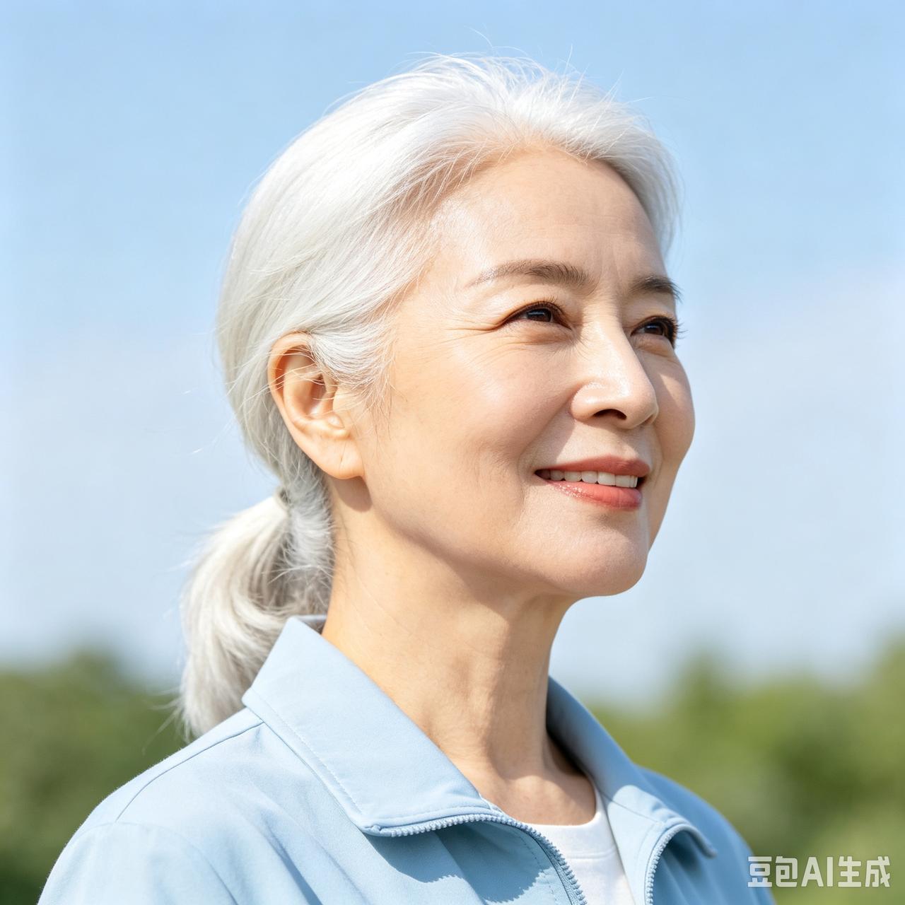 慢慢想通一件事，打算以后不再染发了。从前总觉得白发显憔悴，染完发色鲜亮，整个