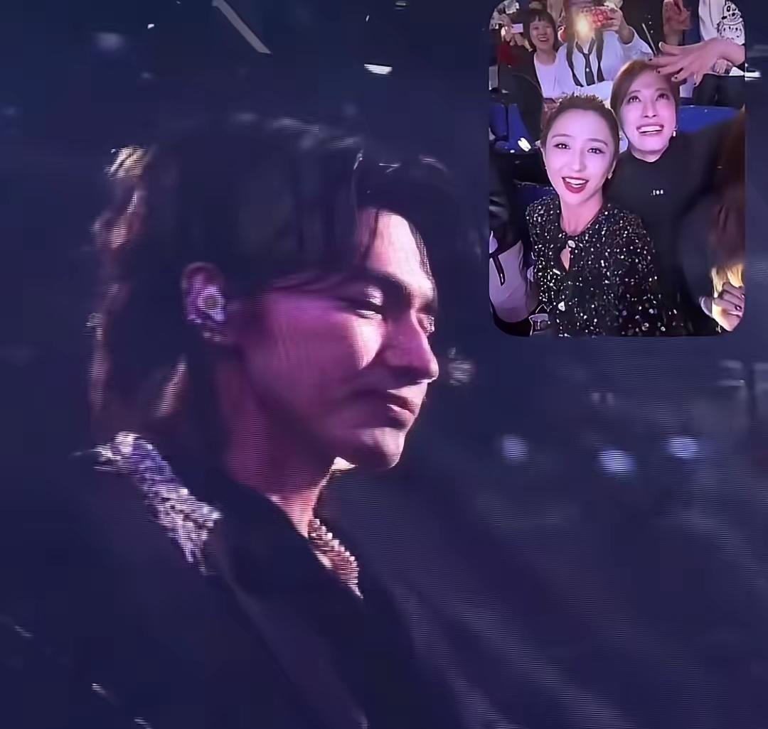 佟丽娅和好友昨晚也去看了F3的上海演唱会，她和言承旭十年前曾合作拍剧，两人因此结