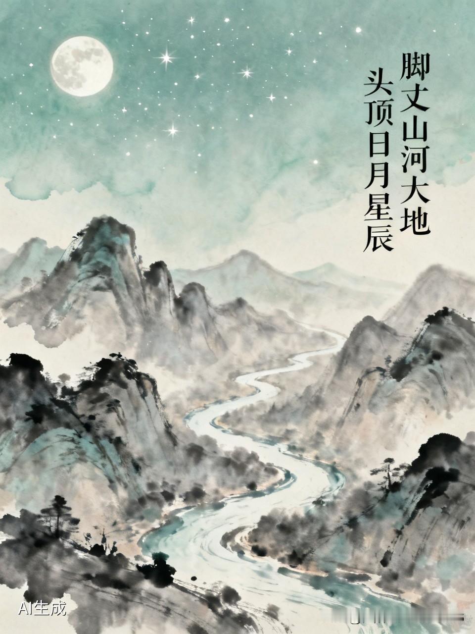下联:头顶日月星辰