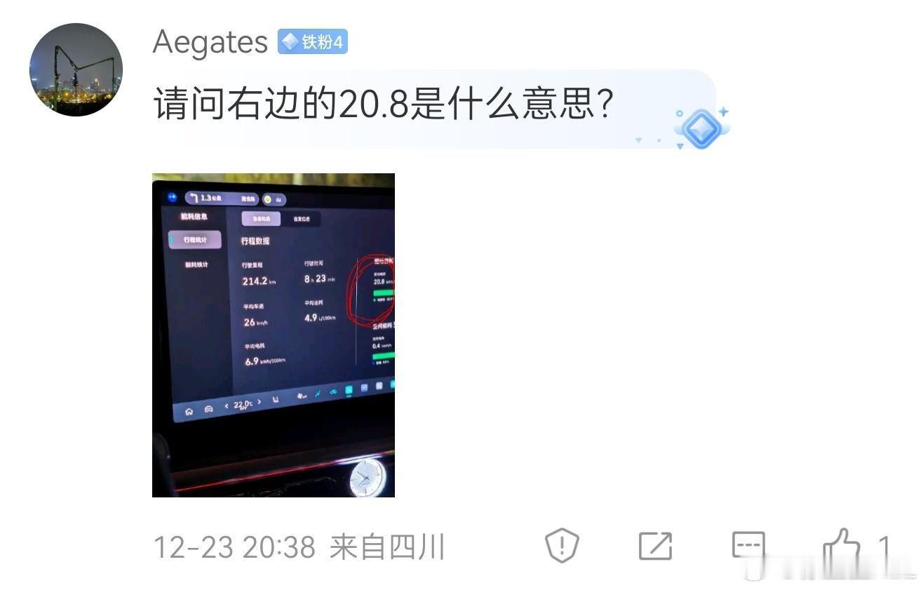 有同学看不懂坦克500Hi4-Z这个能耗显示。其实我也是最近才看懂。分为两部分，