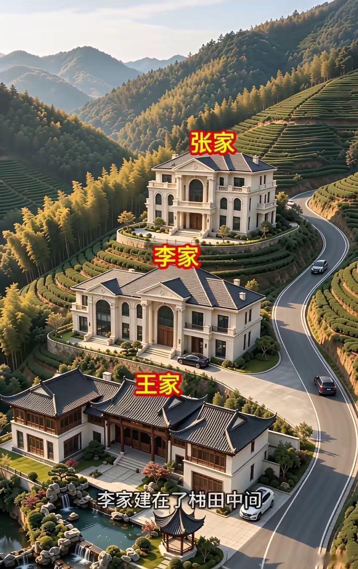 村中三大豪宅，谁才是王者？这三家都是村里的大户人家，同时都建在了一座山脉中。张家