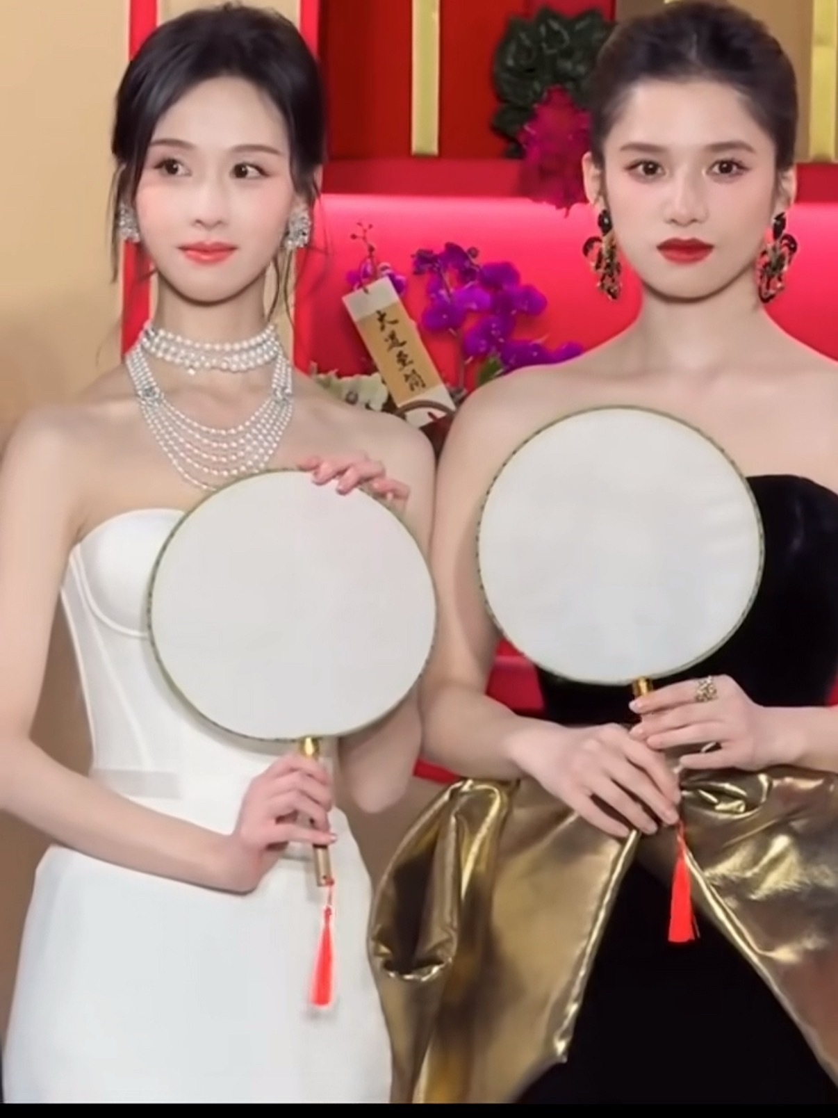 张婧仪陈都灵同框公主块怎么这么大