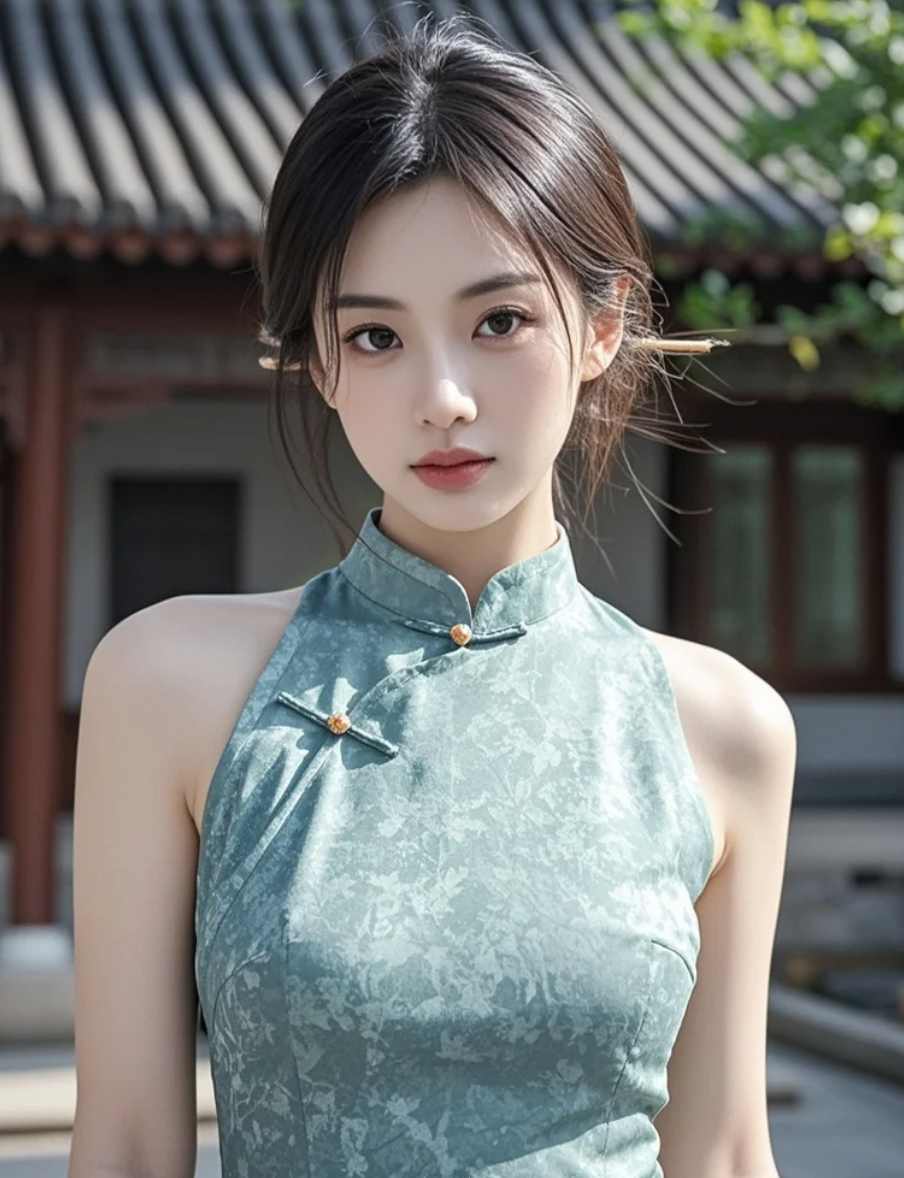 刷到即心动！这组图是旗袍版《青蛇》，腰肢一扭就卷走所有呼吸