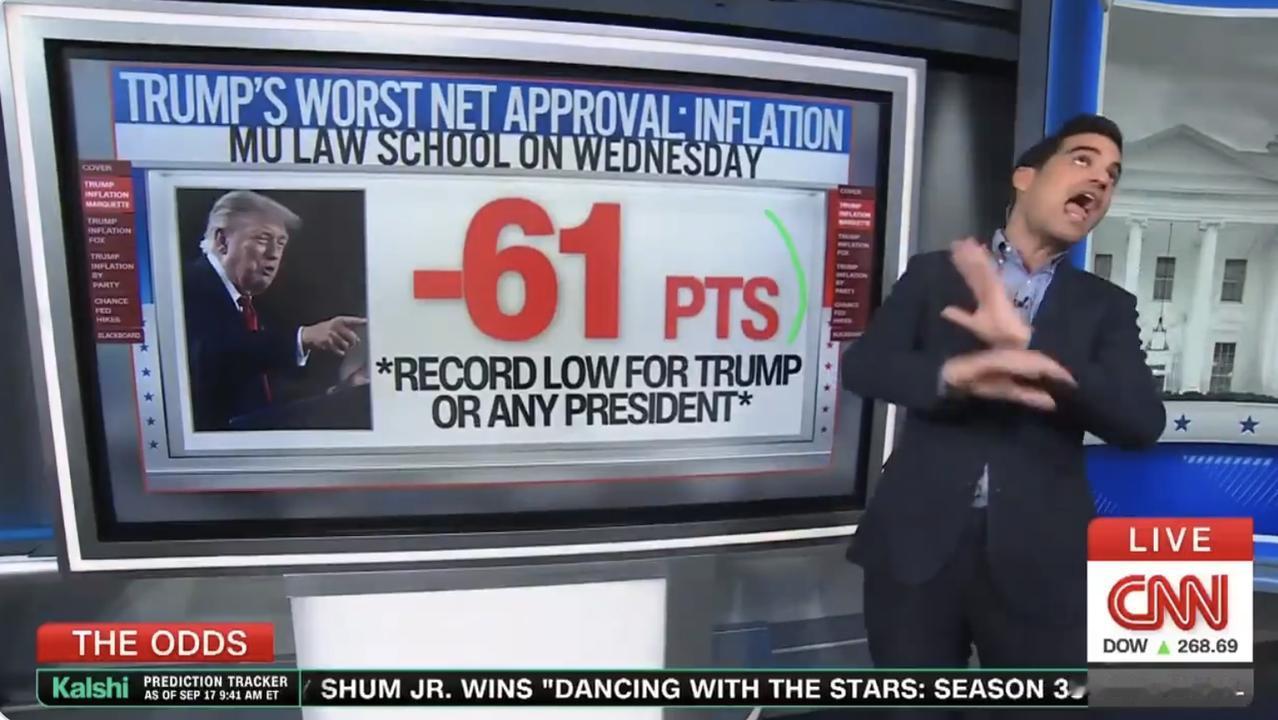 美国总统特朗普打破纪录！CNN的哈里·恩腾：特朗普正在刷新纪录。一项新民调出炉了