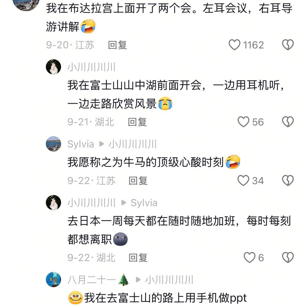 当公司顶梁柱出去旅游时​​​