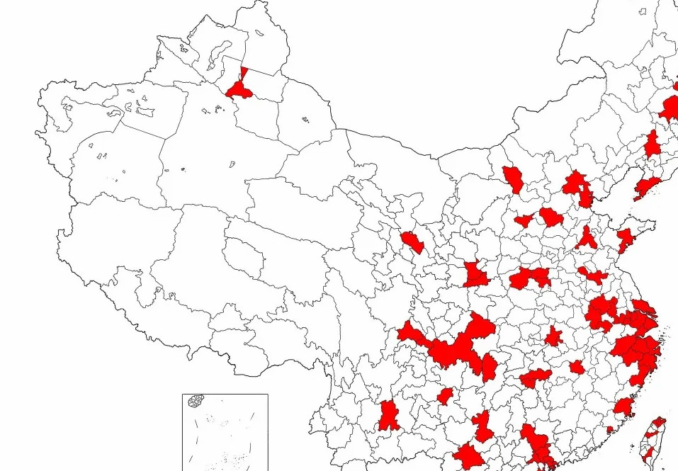 全国已开通地铁的城市