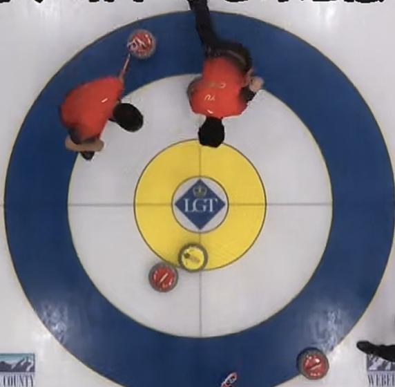 霸气，战术正确，稳打稳扎，世锦赛男子冰壶第四轮，中国队对战挪威，前八局5-4领先