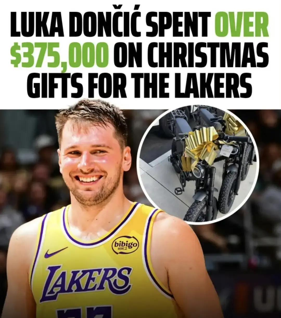 一个球星让球队变强的秘密，不是加练，而是送车。东契奇今年圣诞扔了37.6万