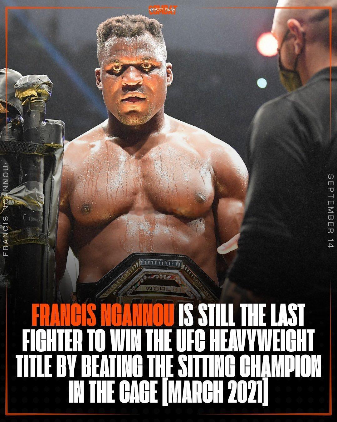 冷知识：“铁血战士”佛朗西斯-纳干诺（FrancisNgannou）仍然是UF