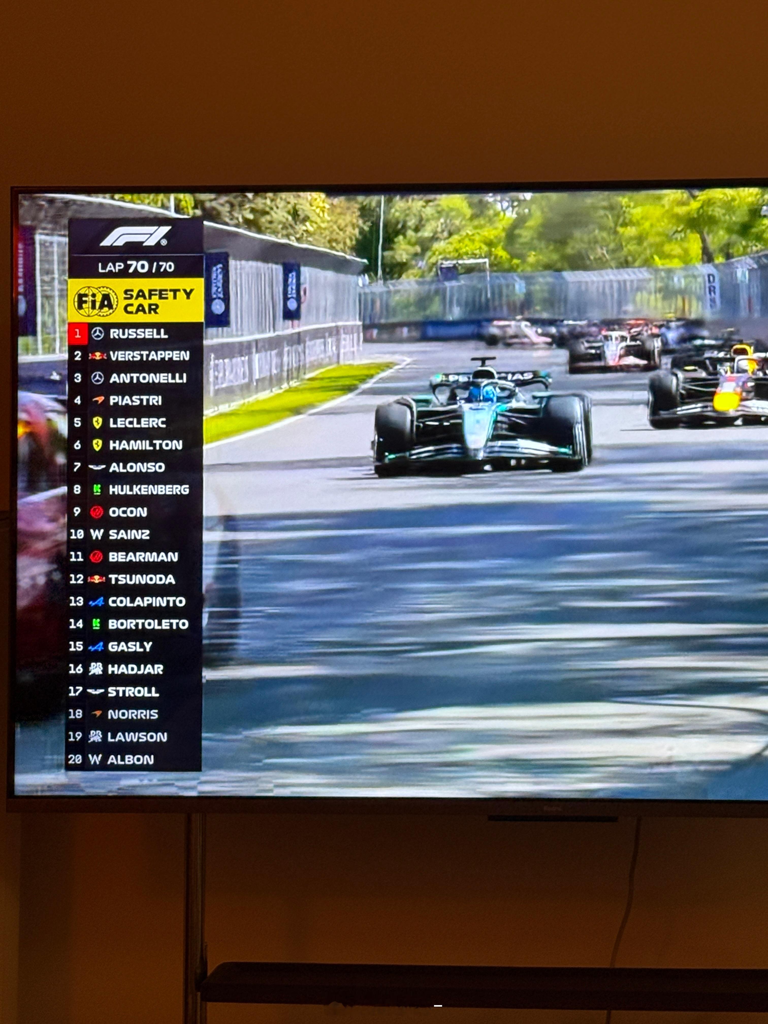 f1加拿大大奖赛没白熬啊家人们虽然最后三圈安全车带完比赛🏎️但是拉妃回宫！小