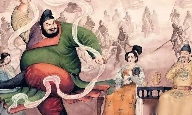 公元757年，安禄山睡觉时，阉人李猪儿用刀捅进了他的肚子，当时，安禄山想起身拿刀