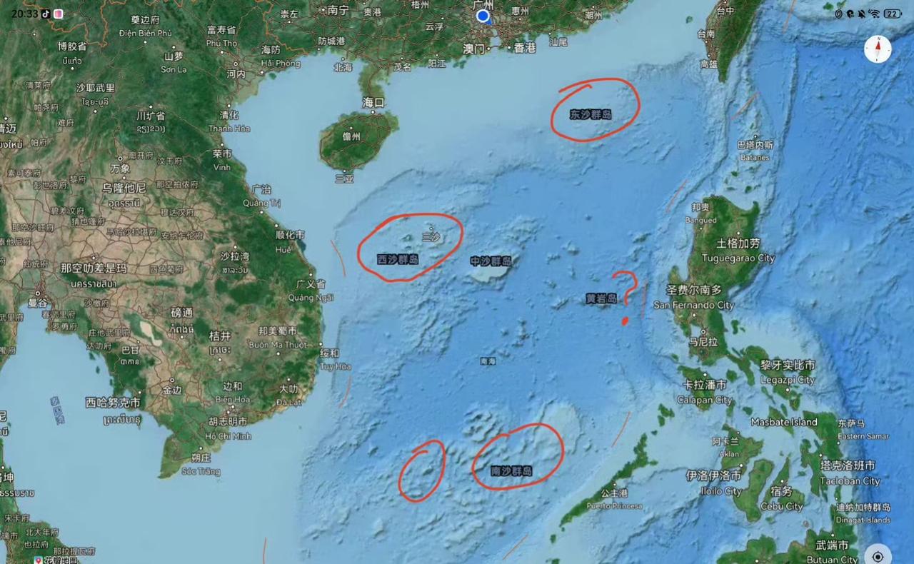 看地图，我们在南海的西沙群岛、南沙群岛等主要岛礁上已建成具备飞机起降能力的机场设