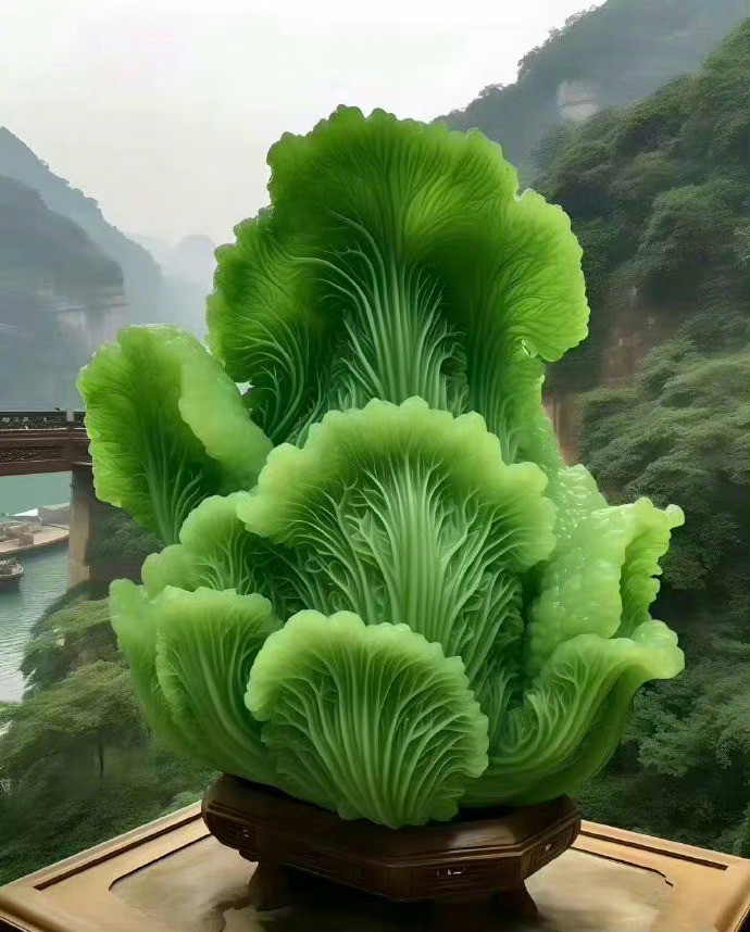 玄学，遇见翡翠白菜，秒赞秒评生财生百财🙏​​​