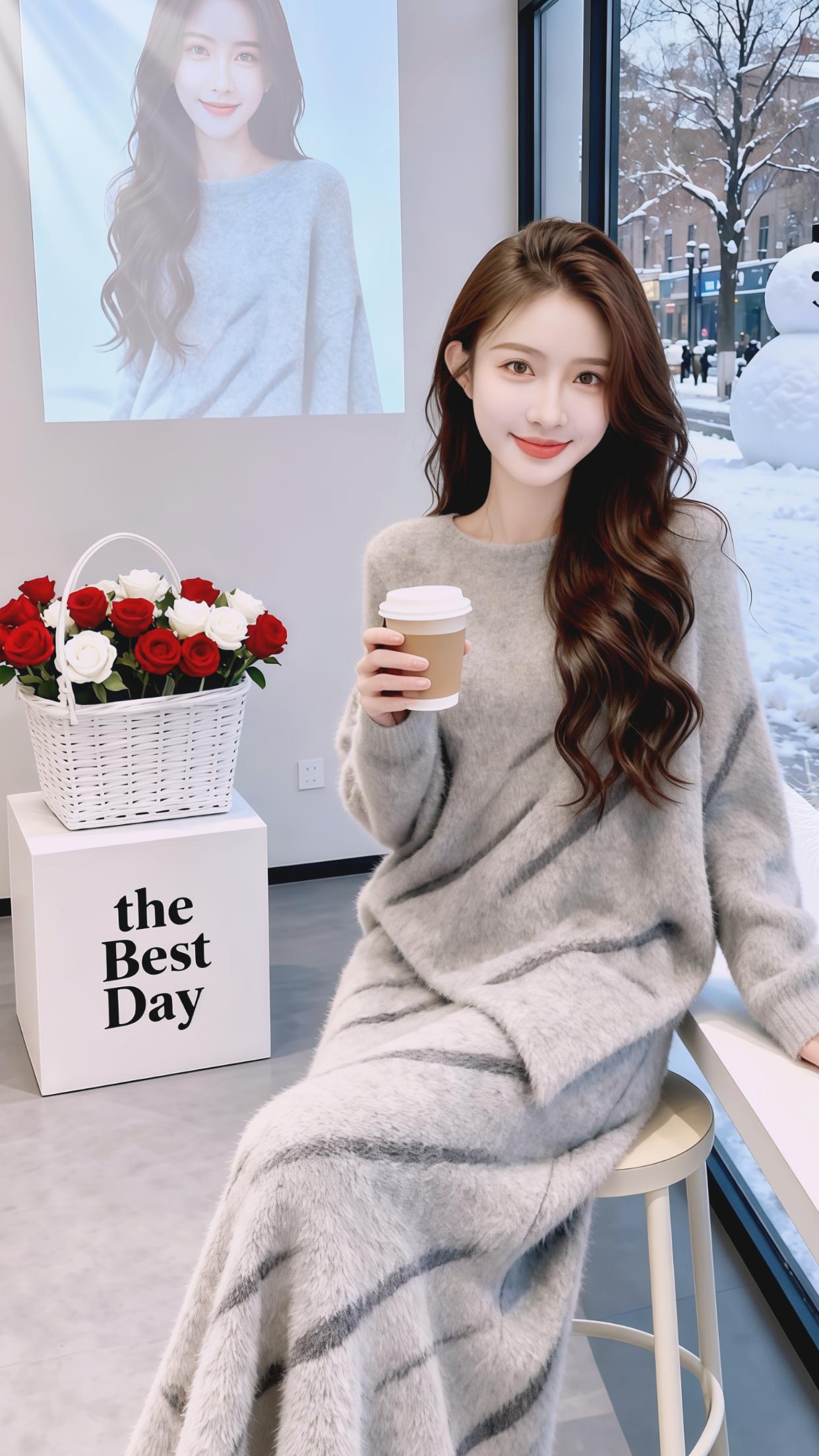 穿搭时尚慵懒风套装温柔