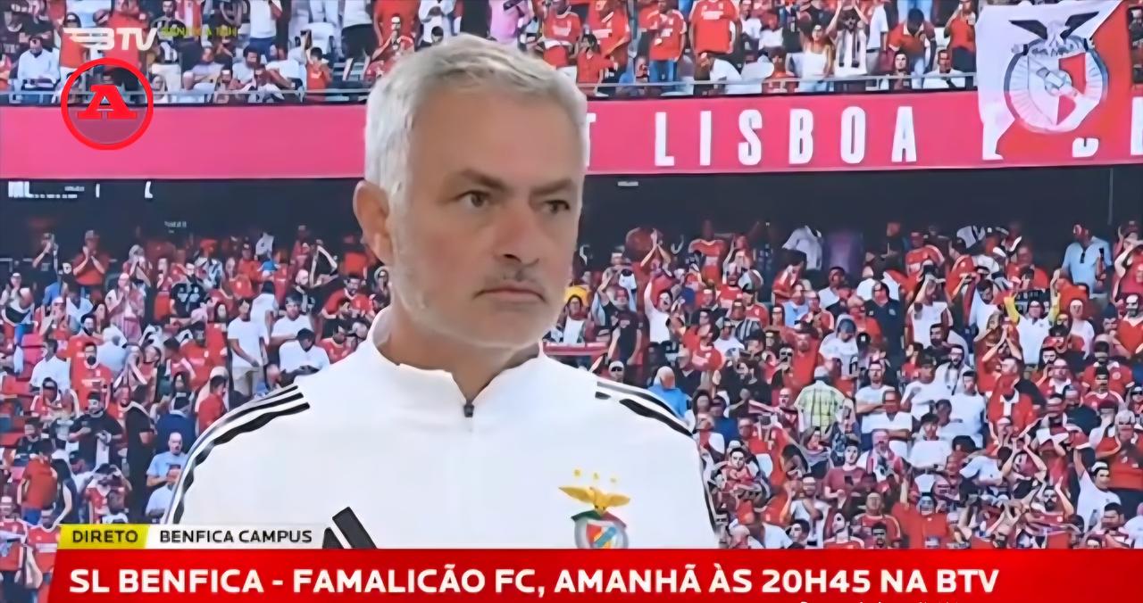 穆里尼奥本轮不召开赛前新闻发布会，而是通过本菲卡电视台（BTV），对周一夜晚20