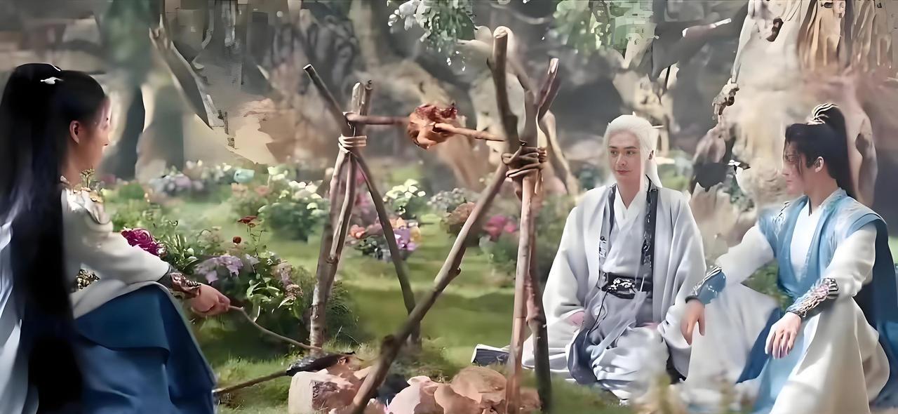 现在的电视剧离谱啊，烤个鸡放这么高，能不能有点生活常识？这把观众当猴耍？