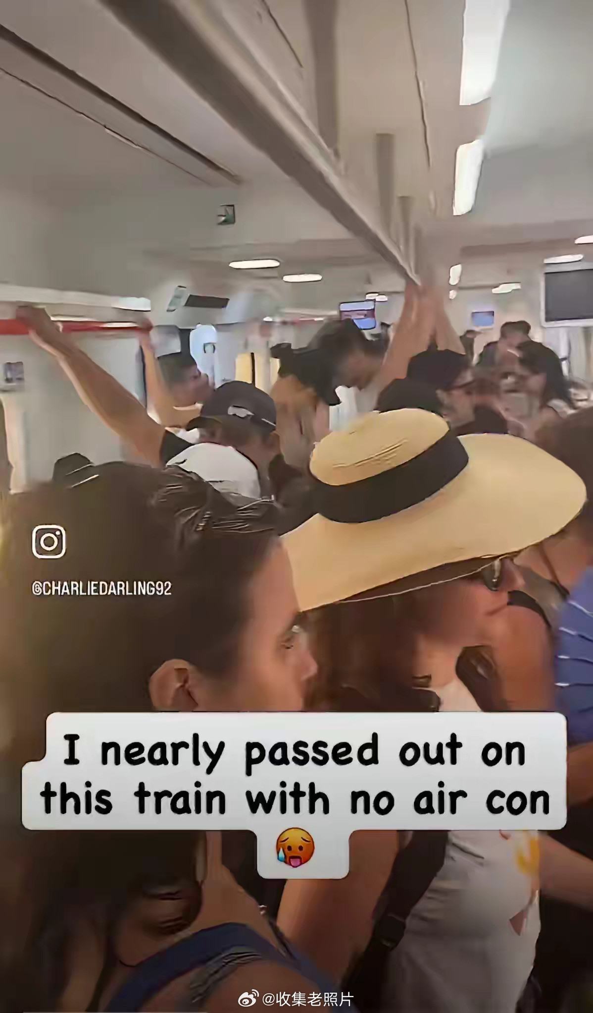 欧洲博主：“我在这个没空调，高达40℃的地铁上差点热晕过去了！”欧洲地铁40℃气