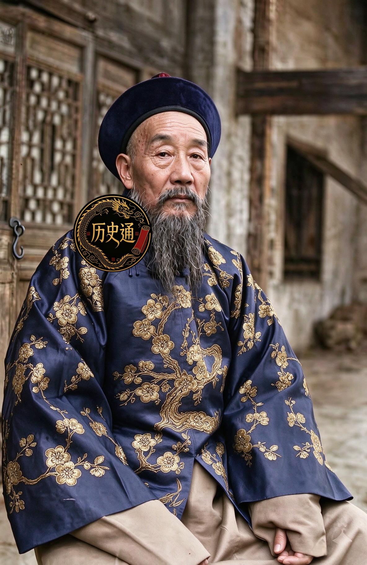 潘震，字鹿碛，一八五一年出生于安徽当涂。一张流传至今的清末留影里，时任阿克苏兵备