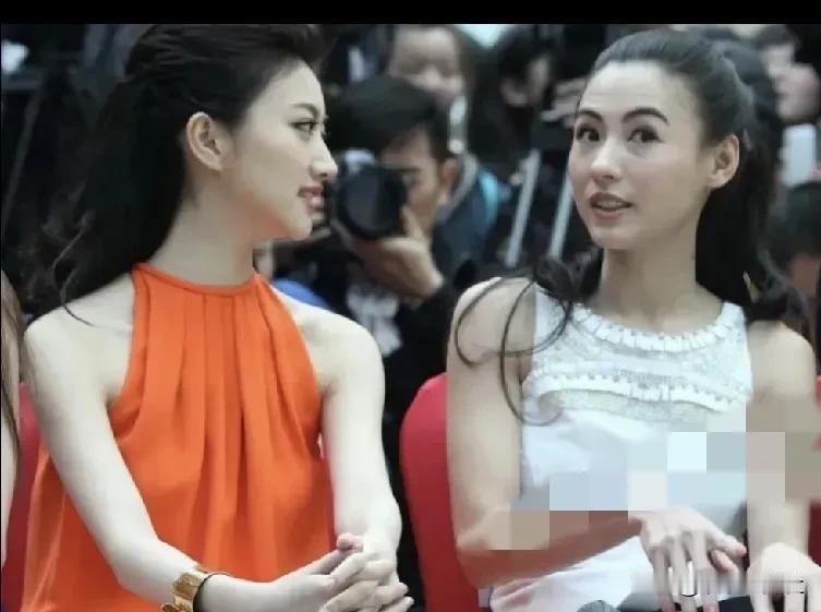 2位女神同台对比！景甜人间富贵花，张柏芝神颜引热议活动镜头里景甜气质明艳动