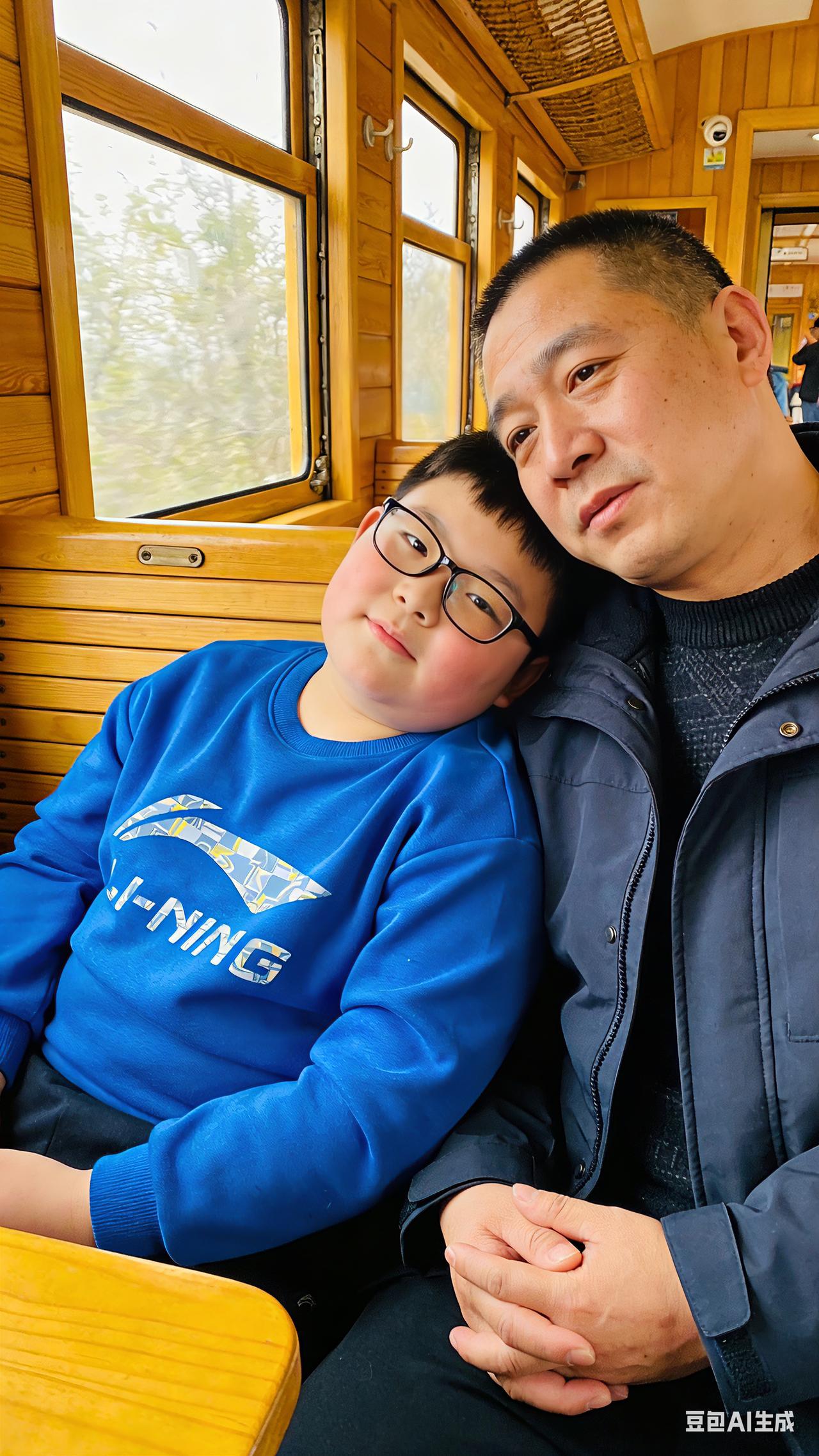 男人逗孩子从不忌口吗？我昨天坐火车的时候，对面坐着一个胖胖的小男孩，他戴着一