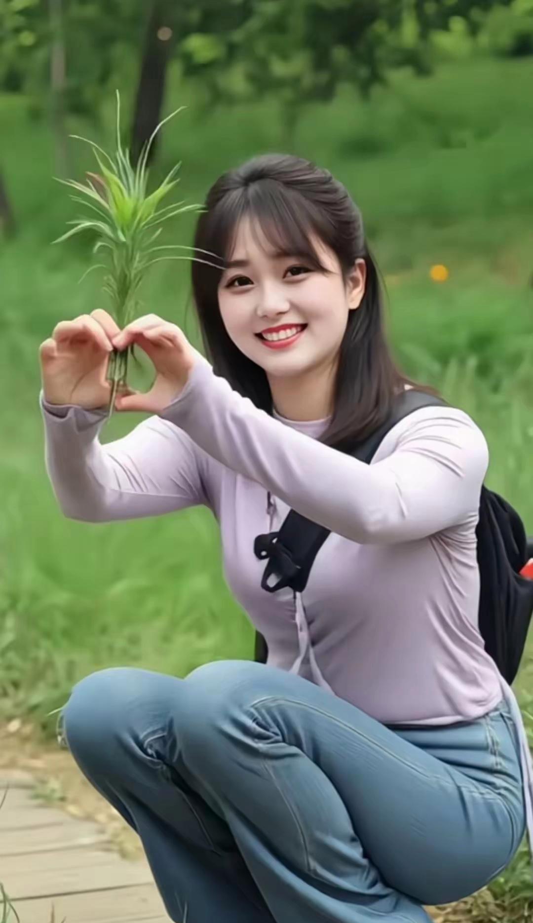 在公园里发现的小生命，真治愈！??