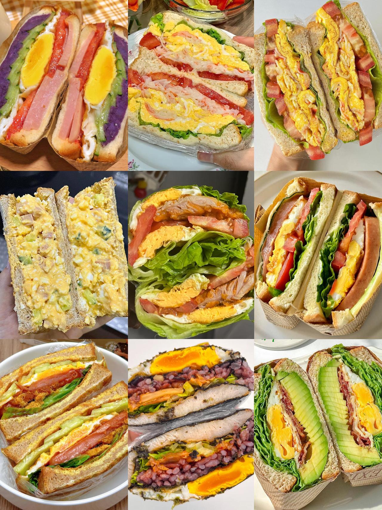 救命！这个三明治搭配法也太绝了吧💯每天5分钟搞定上班族/懒人/宝妈都能轻松