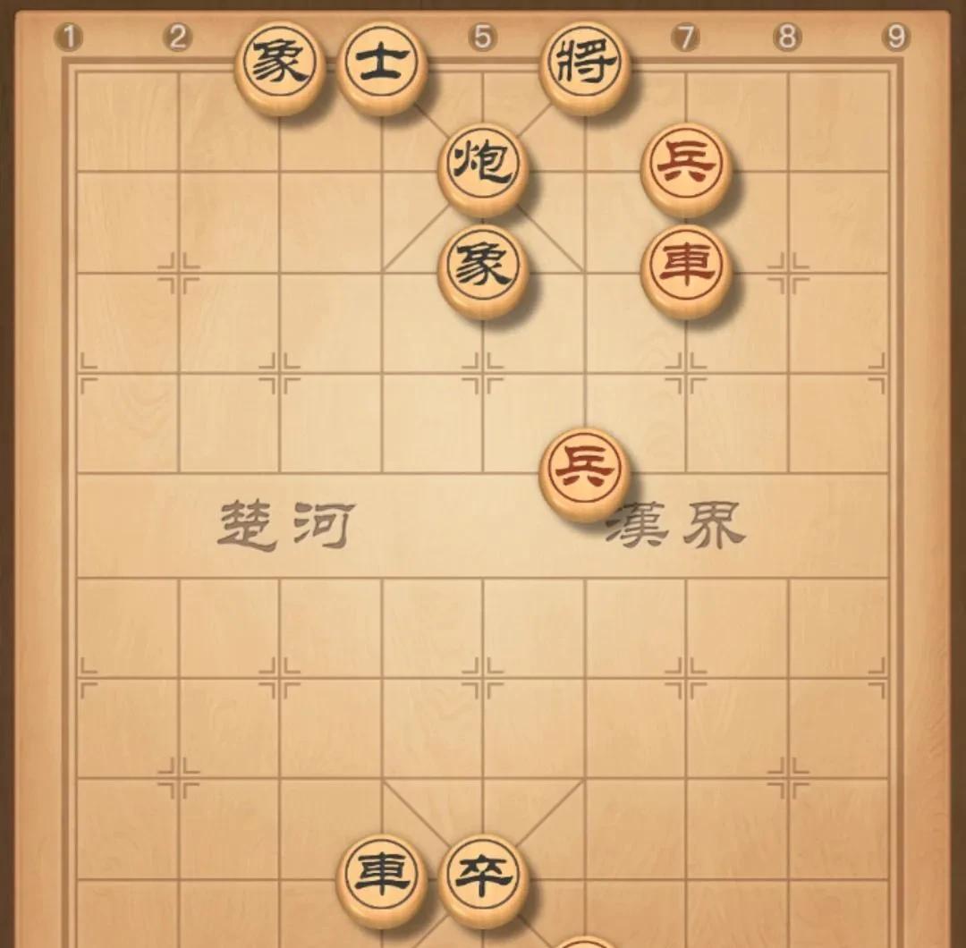 看棋的人都笑了，谁都知道红棋输了，黑方老头更是冷言冷语，赶紧交枪吧。红方小伙面