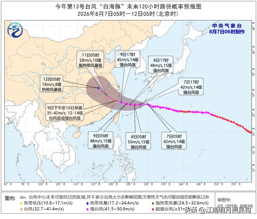 台风“白海豚”最早将在8月10日夜间登陆浙江沿海，无锡网友，领导喊你阳台上去收花