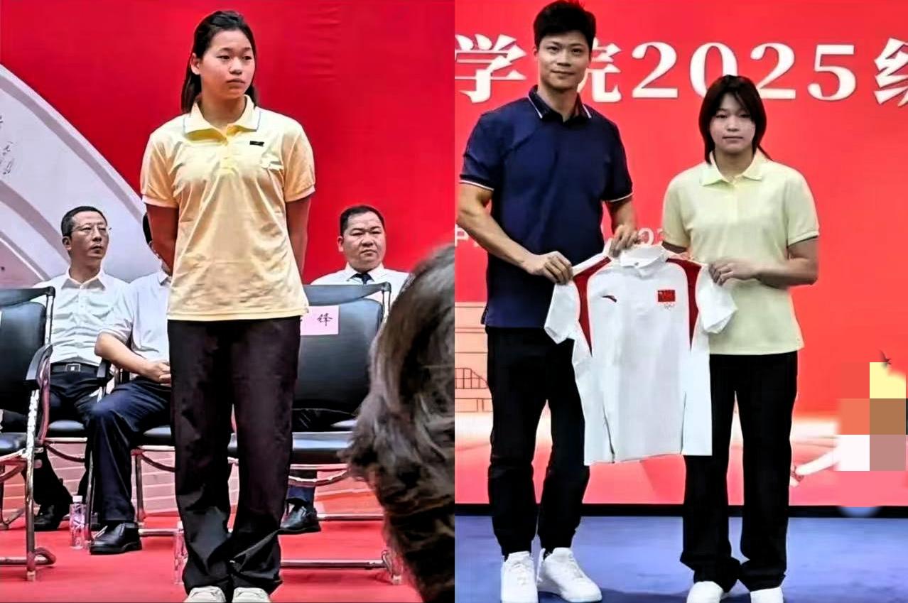 总感觉全红婵开学不太对劲！本以为奥运冠军进校园，怎么也得有专车、绿色通道这些