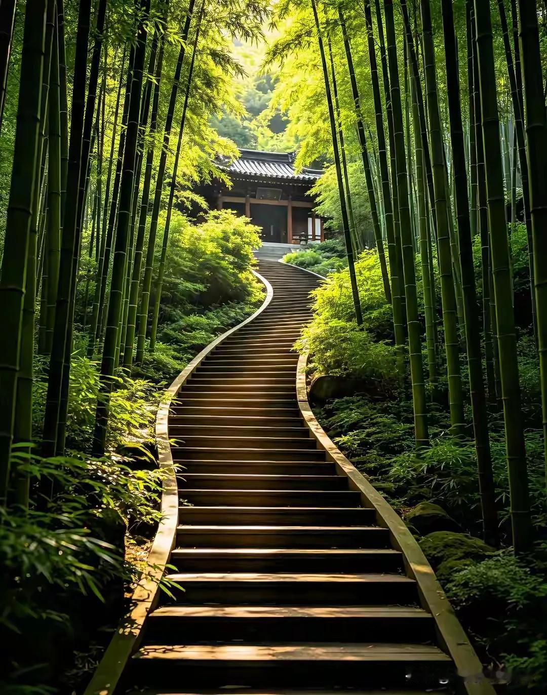 上联：竹径通幽寺，下联；空谷盈暗香。