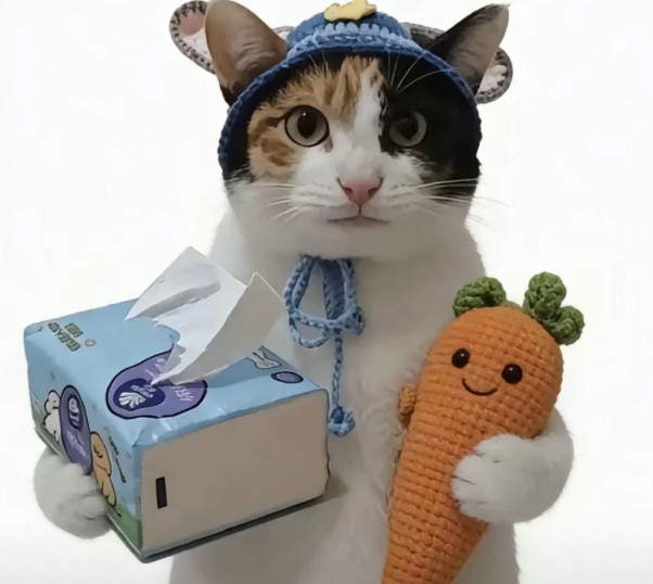 今年的猫压力好大这都要感谢萝卜纸巾猫，弥补了猫猫届没有考试的遗憾