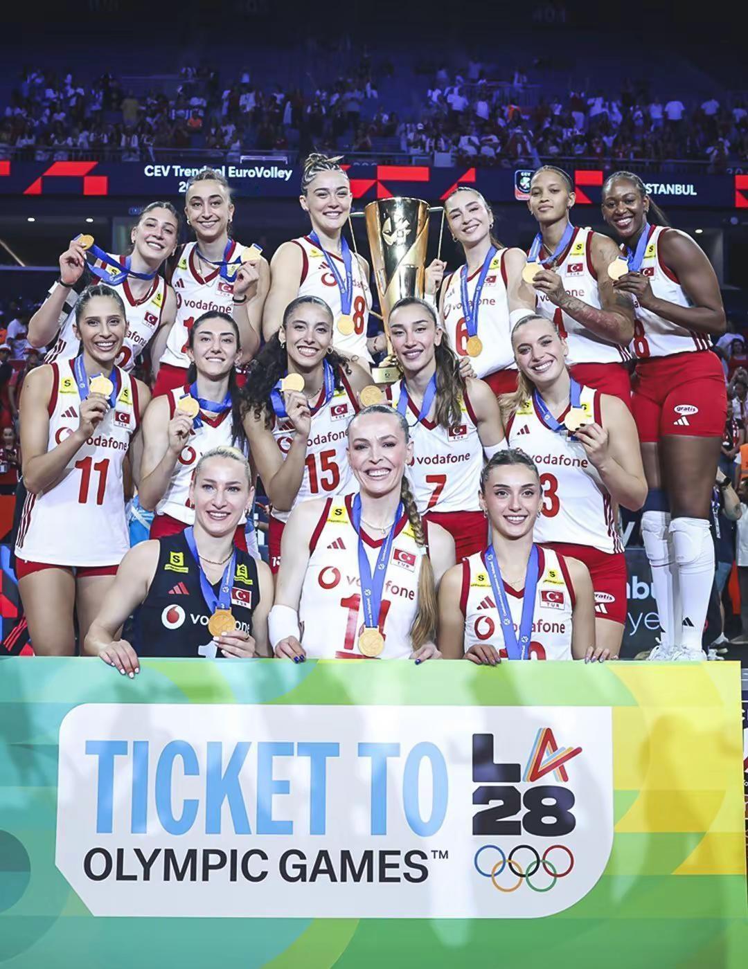 🏆欧洲锦标赛决赛🇹🇷土耳其3-2意大利🇮🇹📊25-16