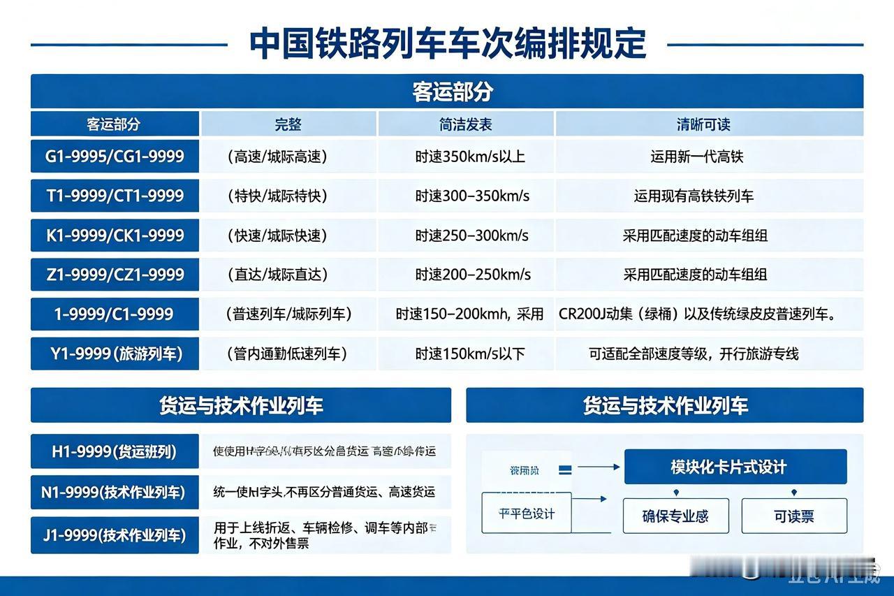 中国铁路全新标准化车次分级、车体匹配、票价及编码体系一、改革总体思路为解决当