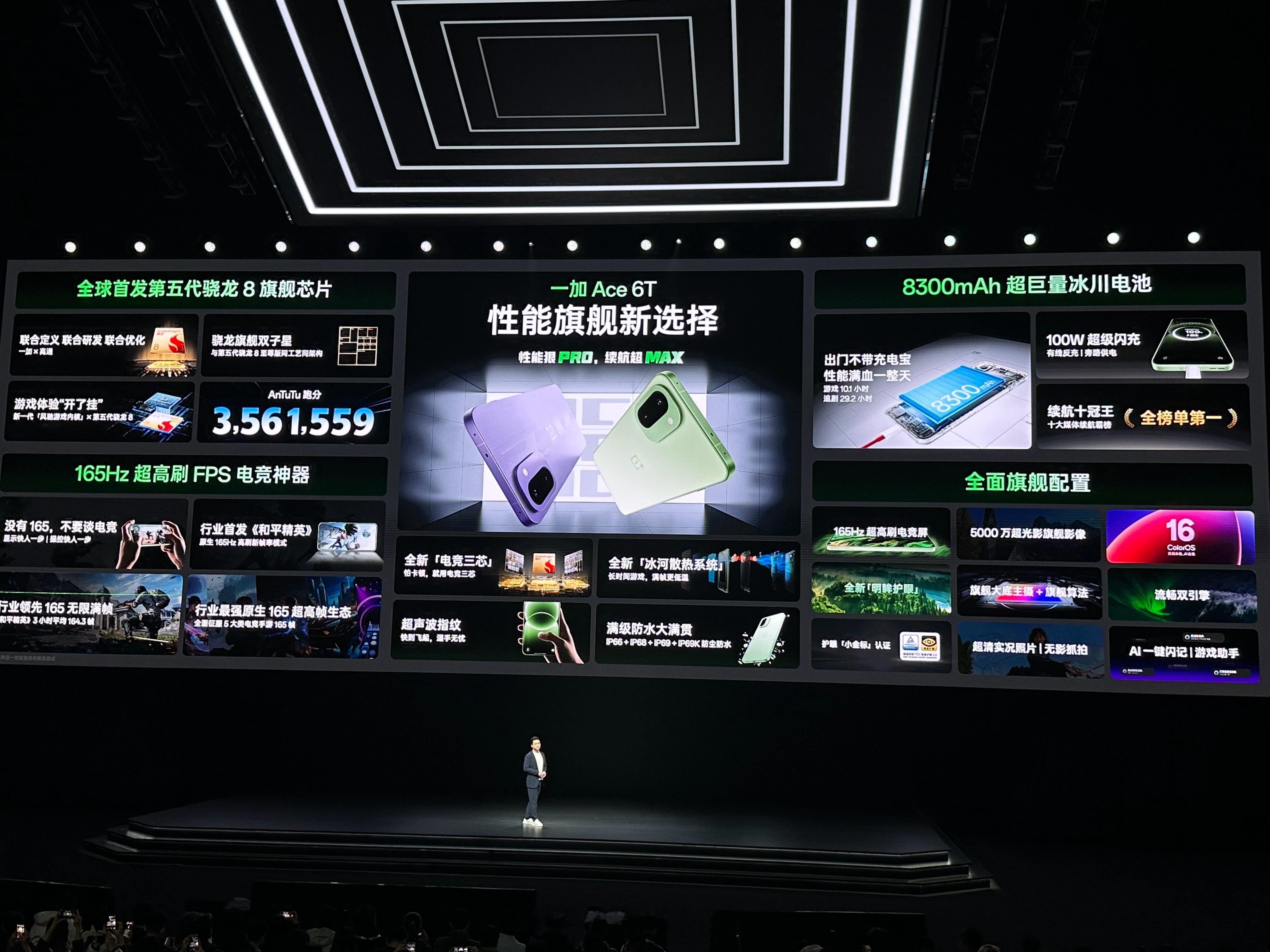 一加Ace6T价格来了！12GB+256GB239912GB+512GB2