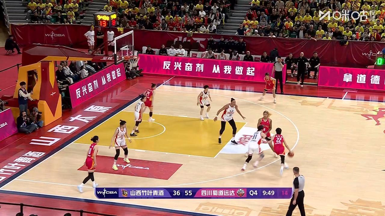真的是没有想到，四川蜀道远达女篮第三节比赛打到这么好！在刚