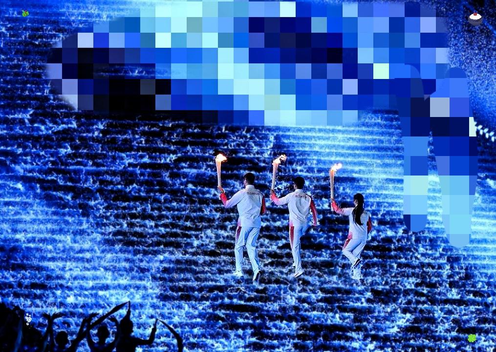 今晚全运会最大的亮点不是吉祥物不是运动员，更不是各路明星开幕式的舞台地面上