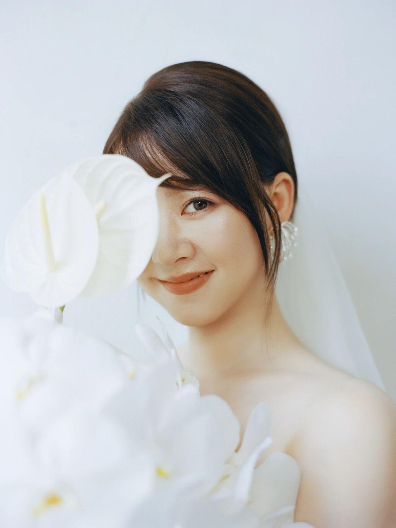 洁白无瑕的新娘子