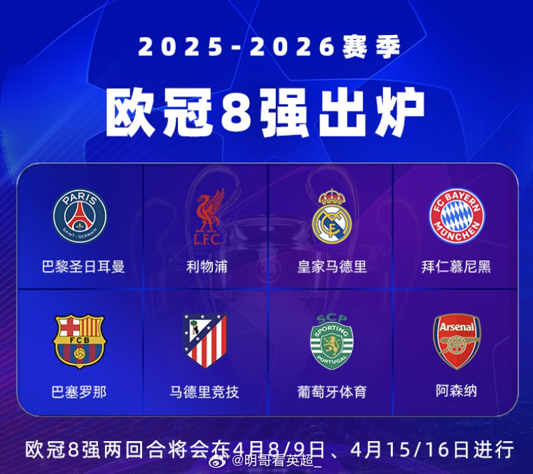 能否再现“三冠王”？仅剩3队有望拿三冠王：拜仁、阿森纳、葡体目前欧冠进行到了8强