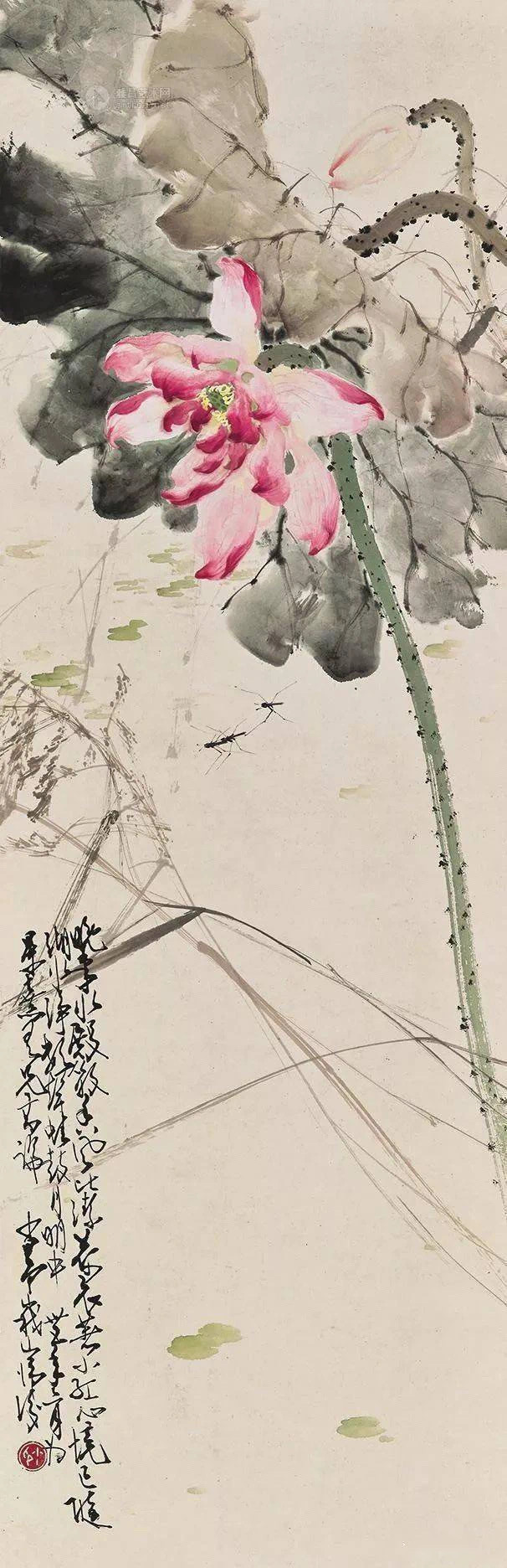 赵少昂的荷花，在近现代画坛上独具一格！赵少昂（1905～1998）字叔仪，男，