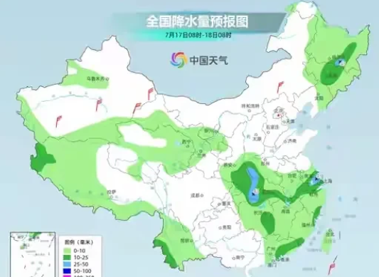 好消息！河南解暑雨来了，由于海上台风外围环流和隔山打牛式的影响，我国华南和中原一带又出现了新的降雨带