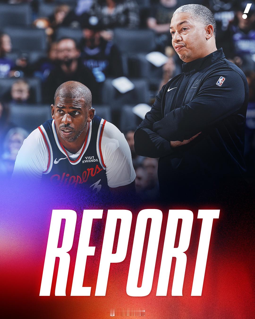 Shams最新，保罗和快船的矛盾不小，其中一层主要关系是和主帅泰伦·卢，他们已经