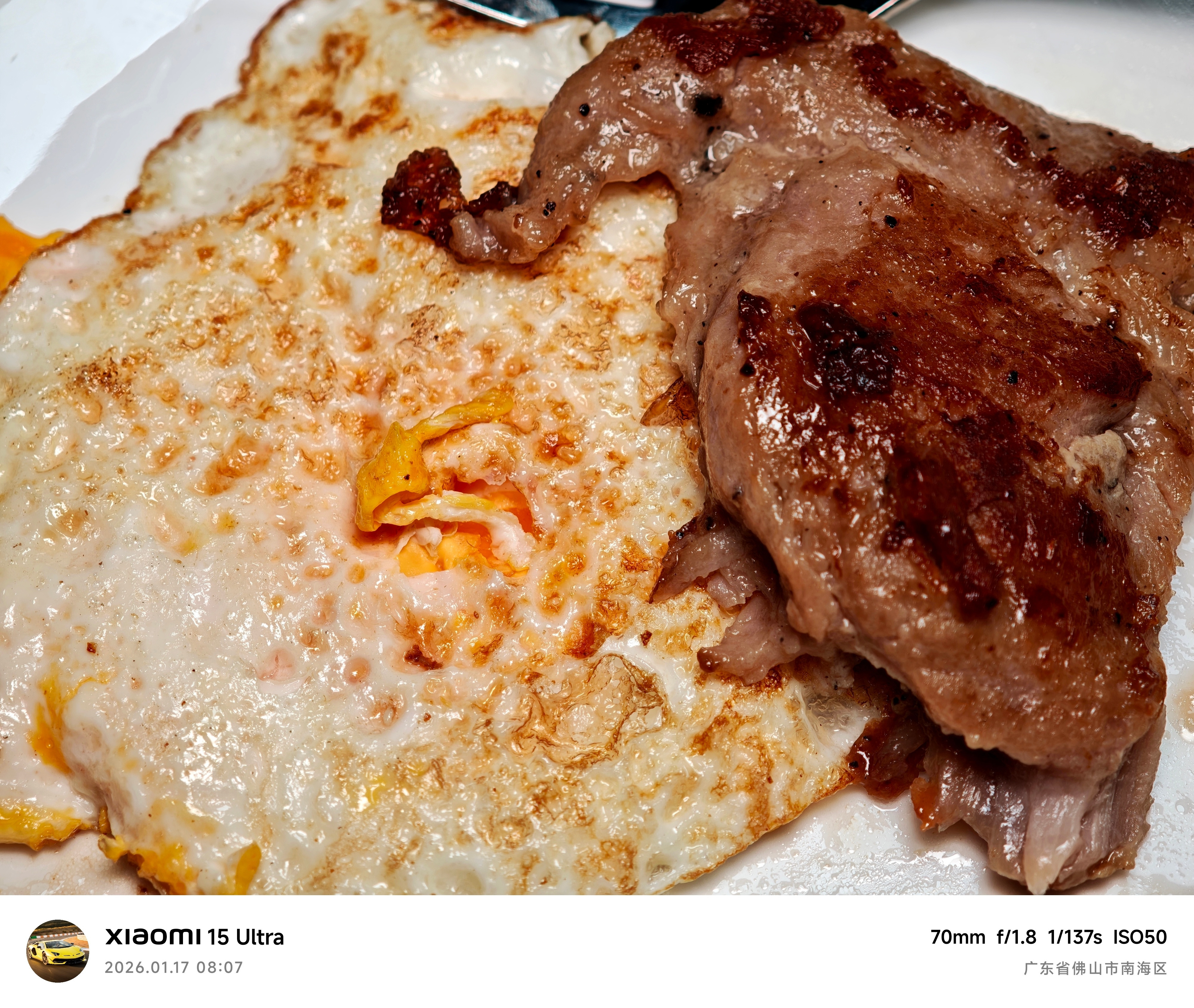 朋友们早啊！又到周六啦～四九寒天来了今日早餐：香茅猪扒配黑椒汁（图1-图3）