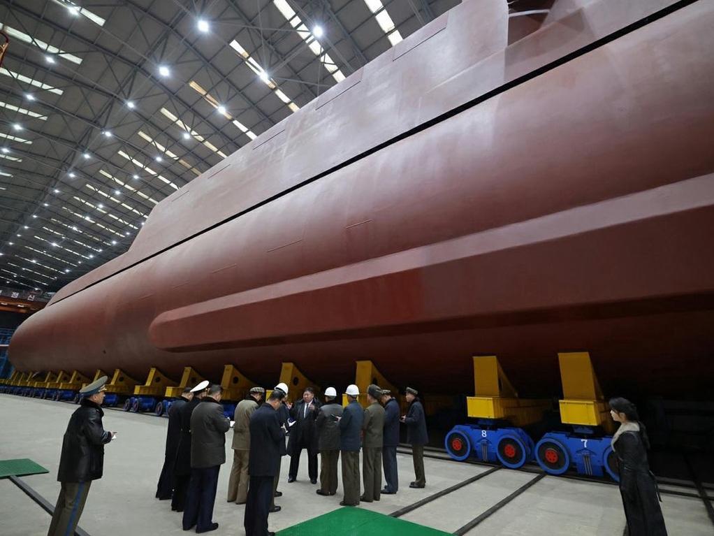 外村网友评价这是平壤送给敌人的圣诞礼物：新型8700吨“核动力战略导弹潜艇”