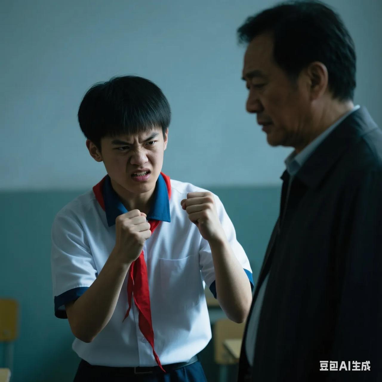 有一位年轻教师，是教音乐的。这个人喜欢去钻营，当领导可以说他是梦寐以求。教一年多