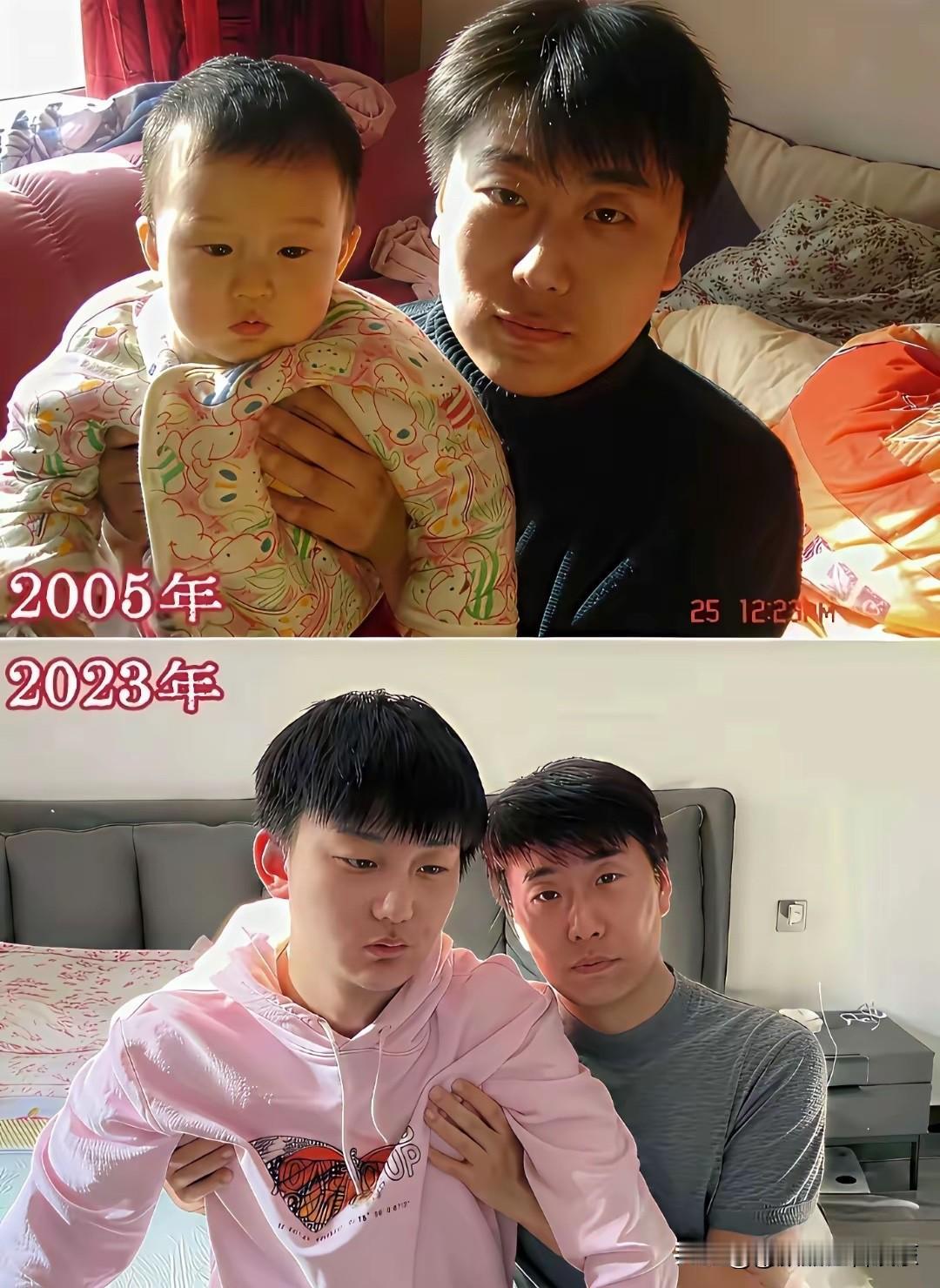 同样两个人，相隔18年。