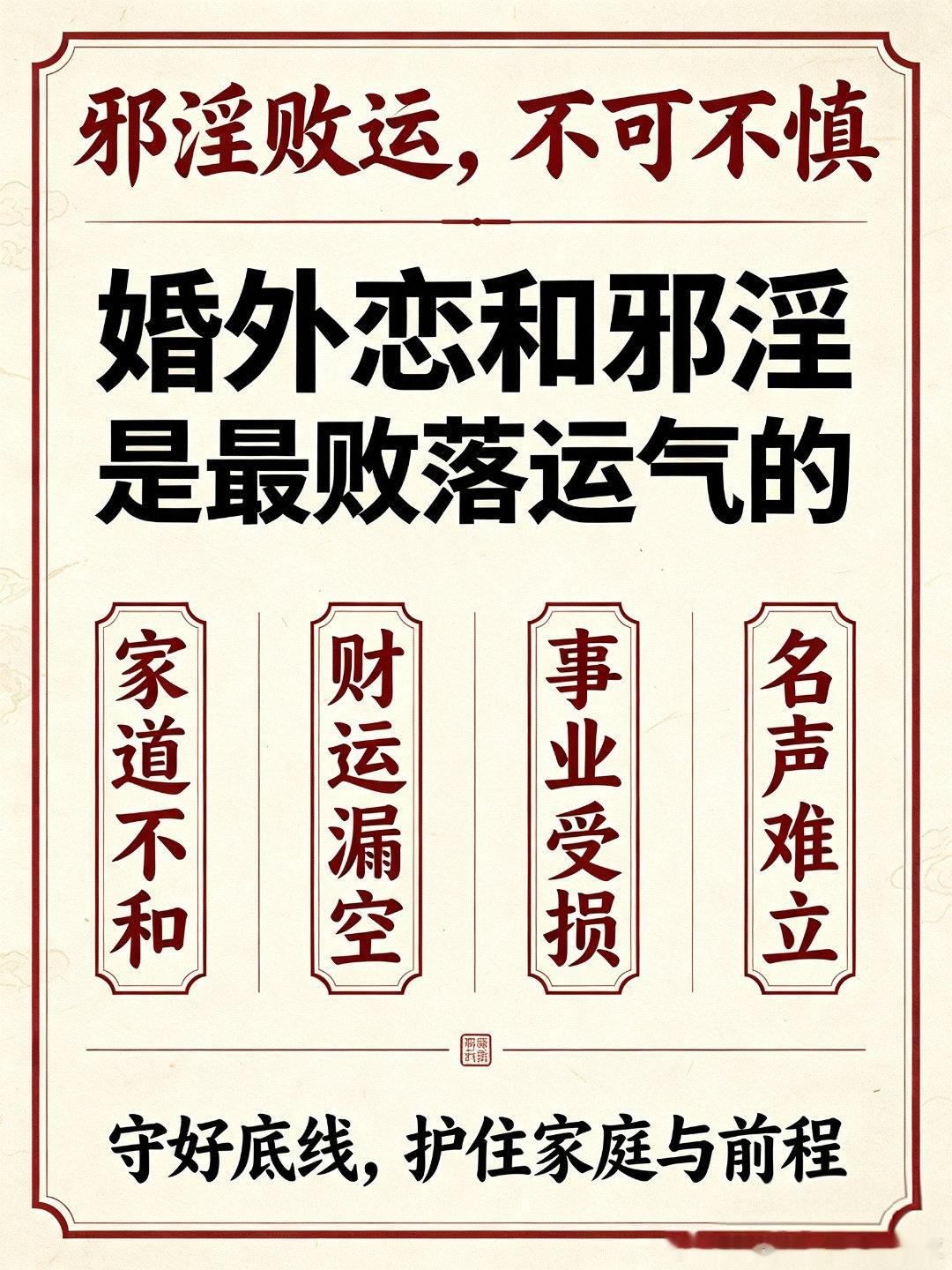 邪淫与婚外情：削福最狠，败运最快老辈人常说：“万恶淫为首”，这话从来不是吓唬人，而是一代代人亲眼见证