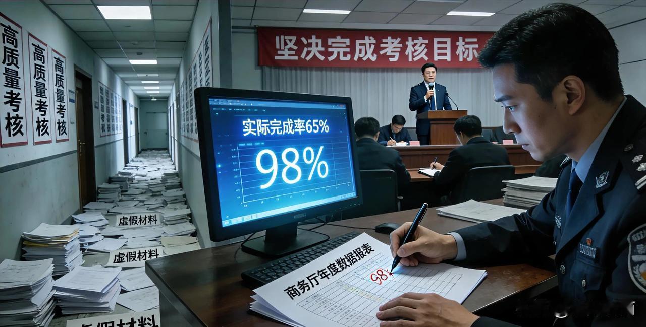 评河南商务厅形式主义闹剧：数据造假虚高考核，表态再多终被问责近期，中央纪委