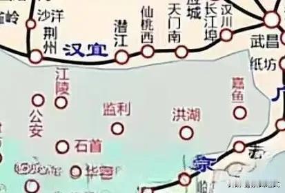 我猛然发现了个新情况，着实让我吃了一惊：原荆州凡是脱离出去的县都有了铁路；凡是没