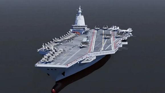 美媒:004航母将成为人类历史上最大军舰 这话可不是美国媒体随便编的,他们手